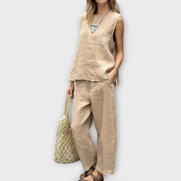 Jennifer – Relaxed Cotton-Linen Co-ord Set
