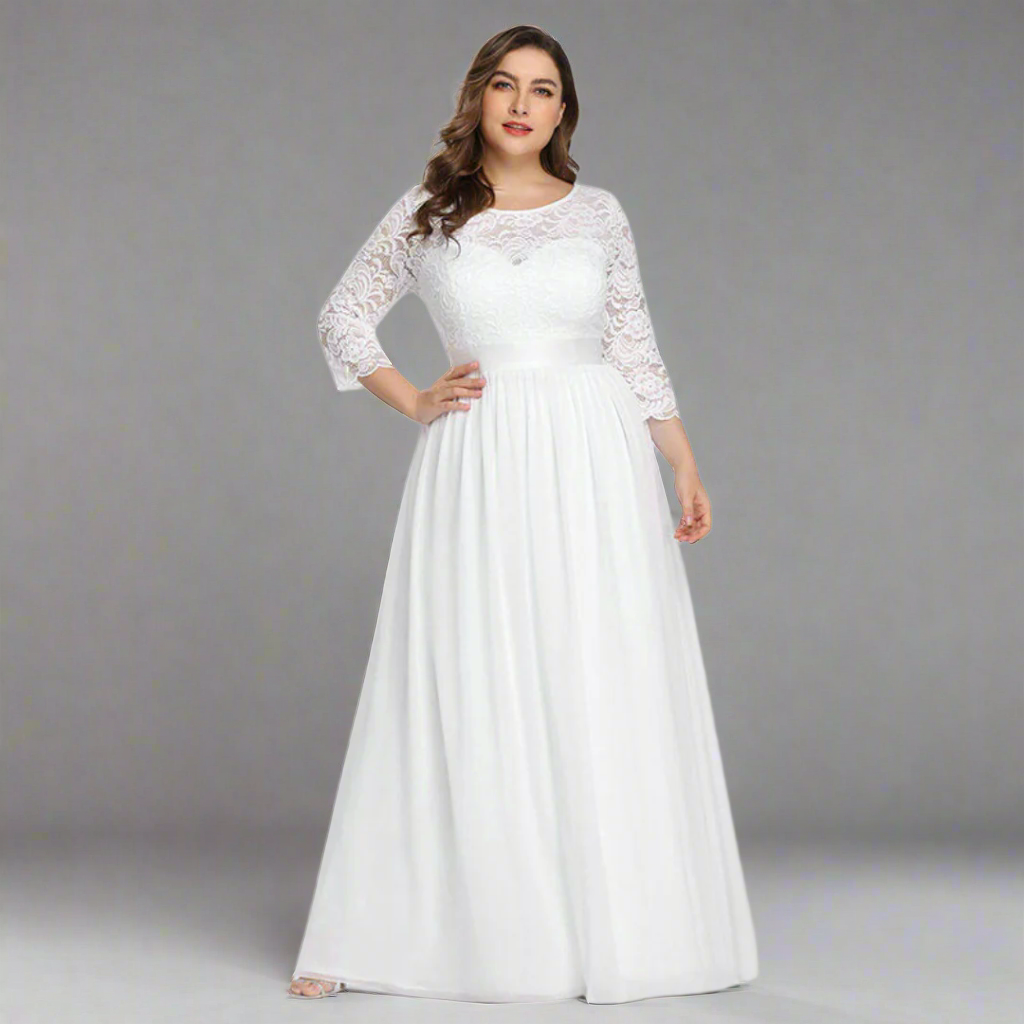 Anneliese | Premium dress with lace for elegant curves