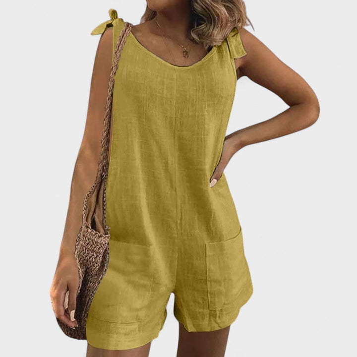 Yolanda™ | Jumpsuit with Shoulder Tie Straps