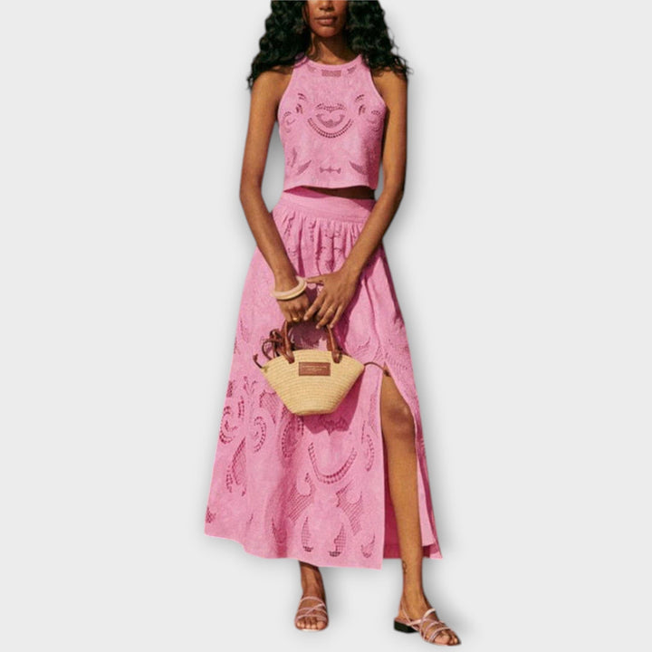 Milla – Statement Cut-Out Lace Co-Ord