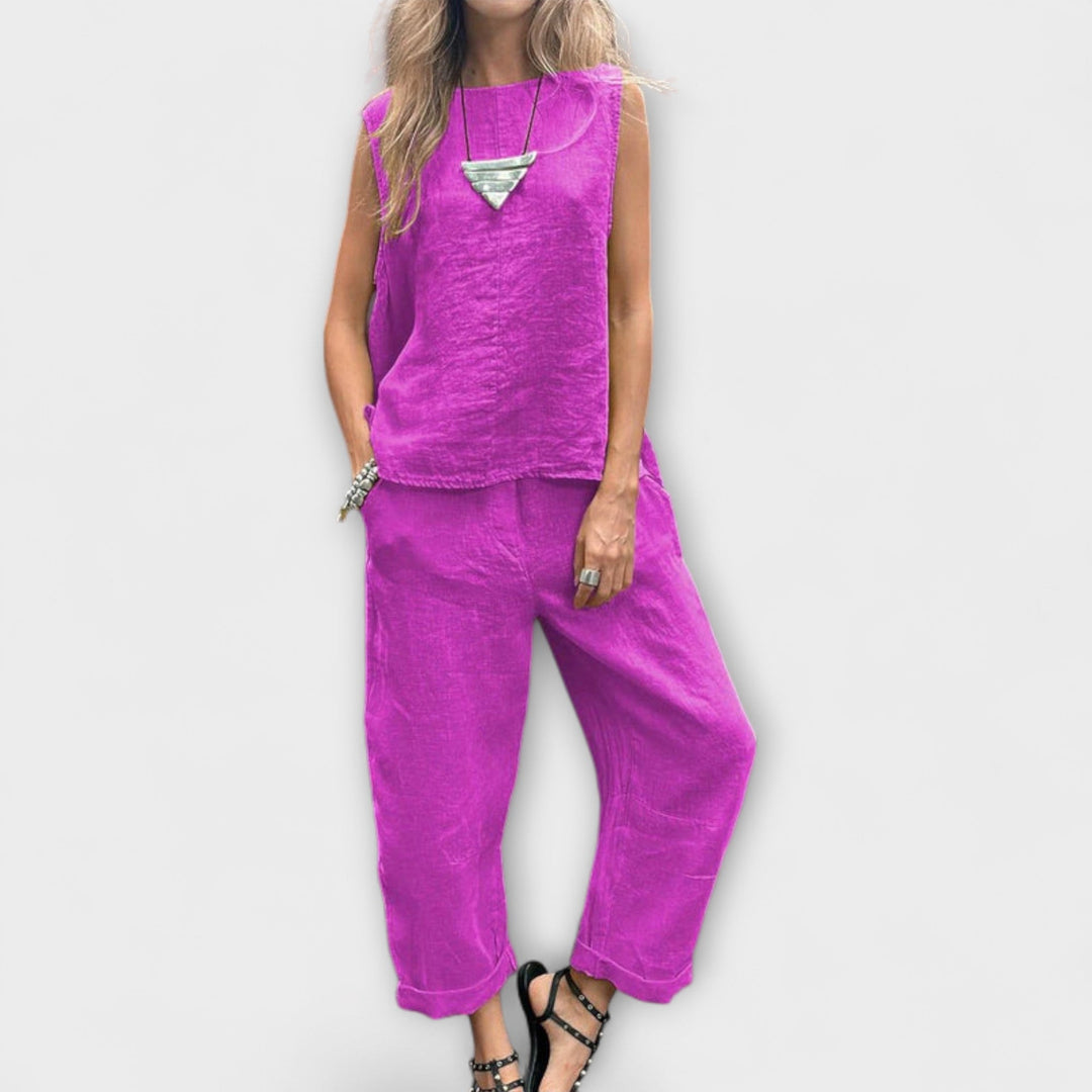 Jennifer – Relaxed Cotton-Linen Co-ord Set