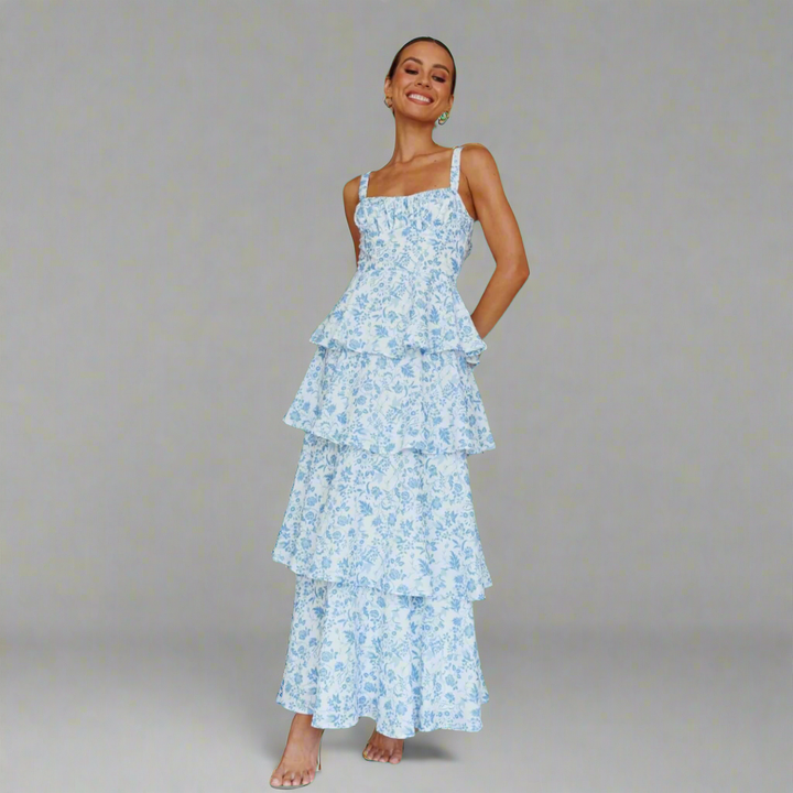 Freya | Summer dress made of premium fabric with floral print