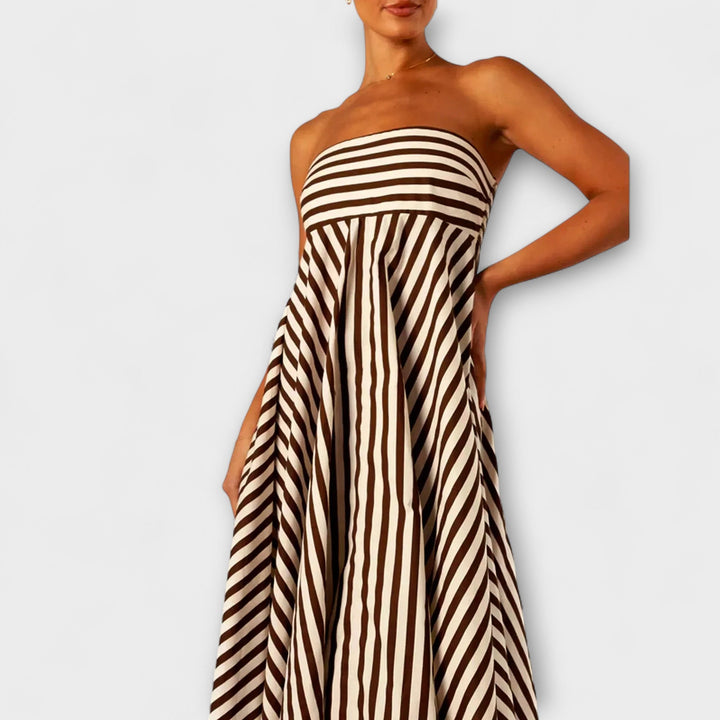 Nocturna – Chiffon Ruffle Maxi Dress