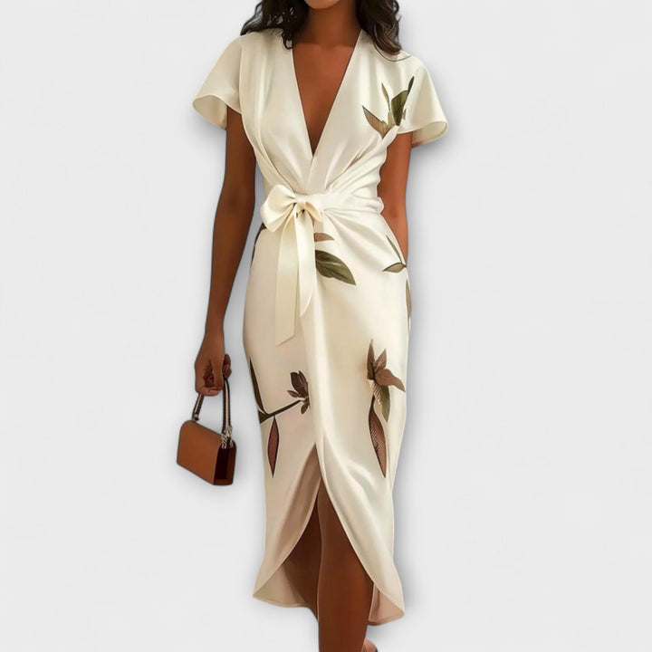 Serena – Satin Wrap Dress
