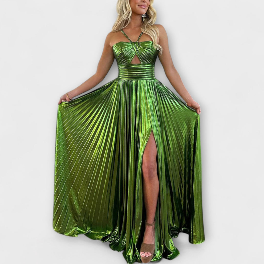 Luna – Metallic Maxi Dress