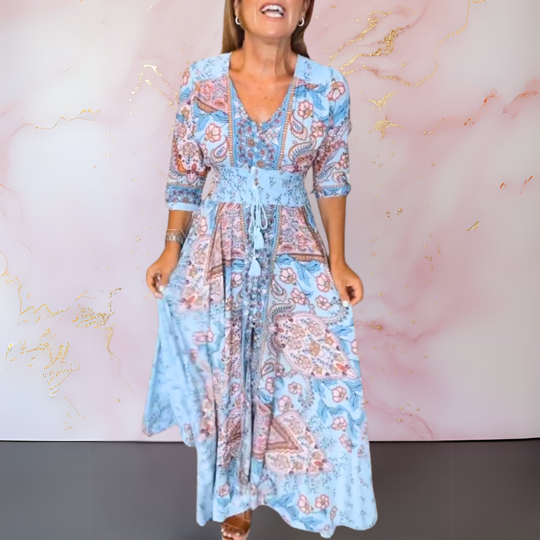 Marga™ | Elegant Summer Dress with V-Neckline