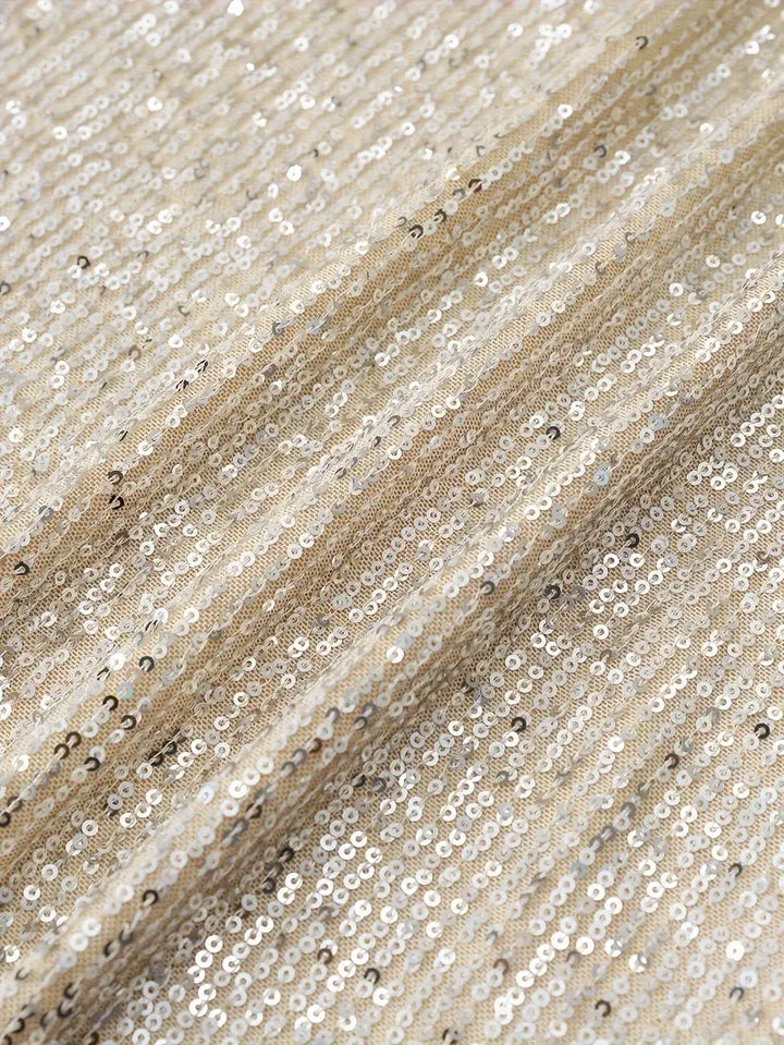 Sirva | Party dress with sequins and contrast