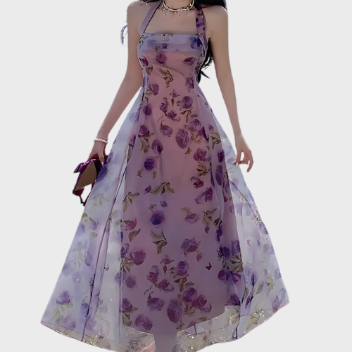 Aurelia – Elegant Chiffon Midi Dress