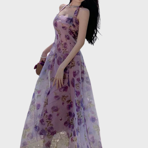 Aurelia – Elegant Chiffon Midi Dress