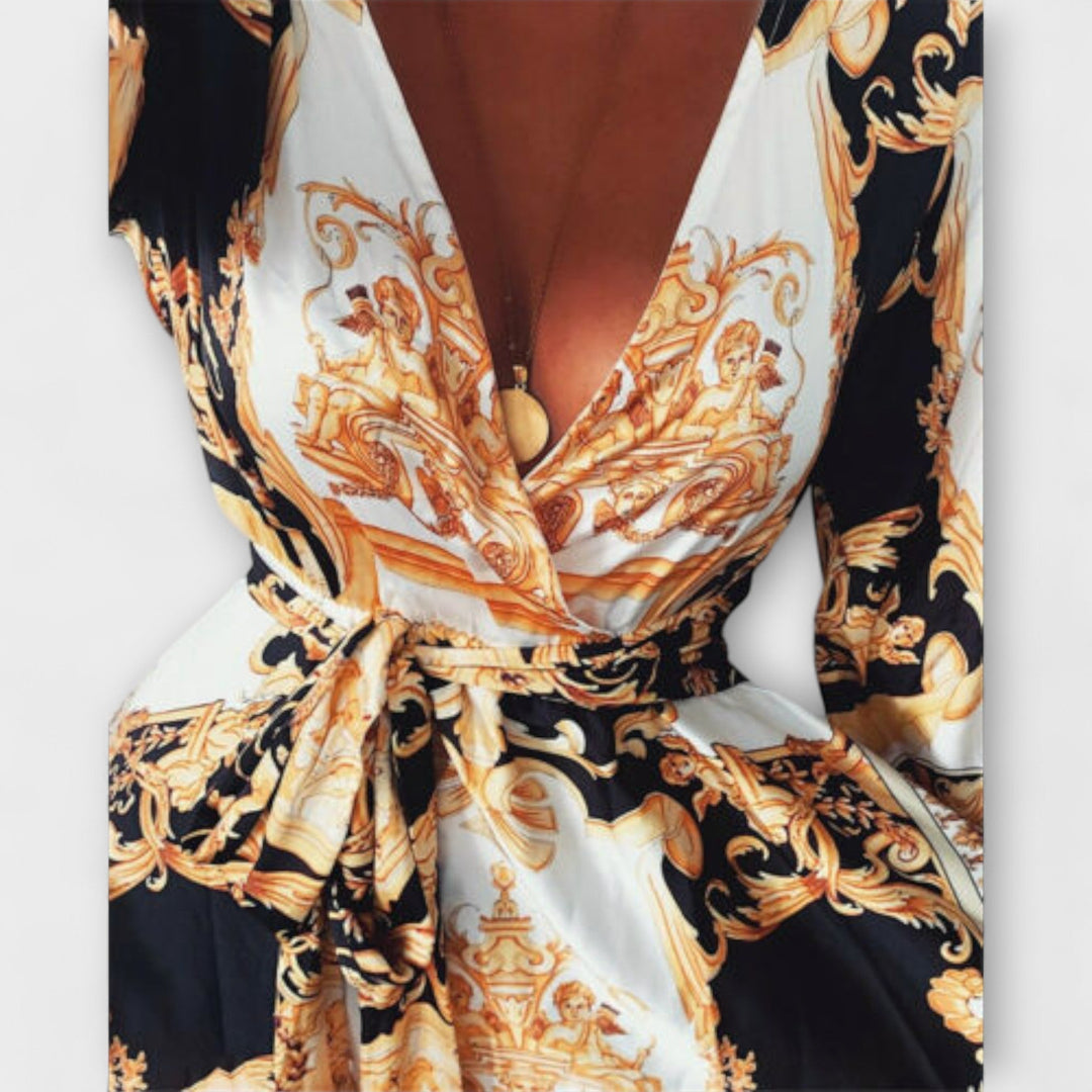 Willow – Boho Wrap Dress with Side Slit