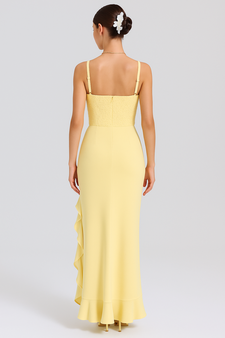 Bella™ | Satin Ruffle Corset Dress