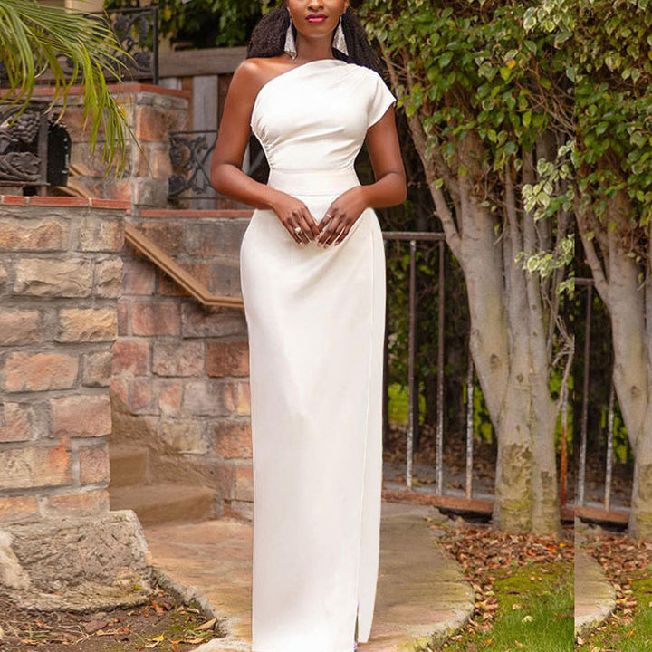 Freya | Elegant asymmetric evening dress