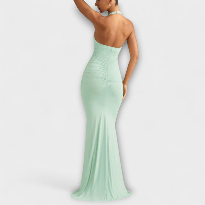 Seraphina – Sophisticated Backless Halterneck Gala Dress