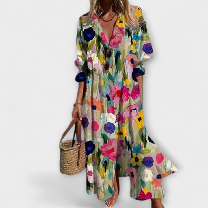 Lila – Flattering Maxi Dress with Tummy Control