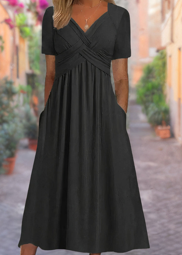 Mireya | Elegant Flowing Wrap Dress for Women with Practical Pockets