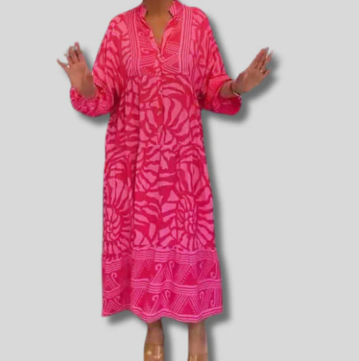 Hazel | V-neck Printed Dress