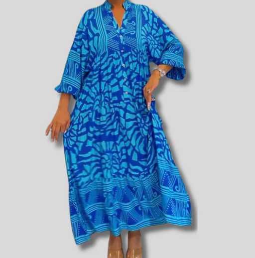 Hazel | V-neck Printed Dress