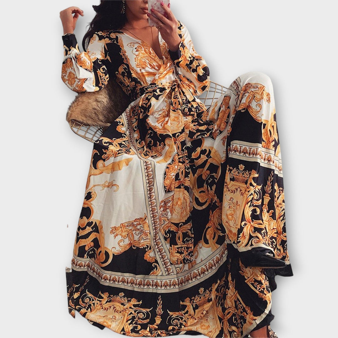 Willow – Boho Wrap Dress with Side Slit