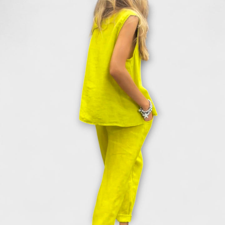 Jennifer – Relaxed Cotton-Linen Co-ord Set