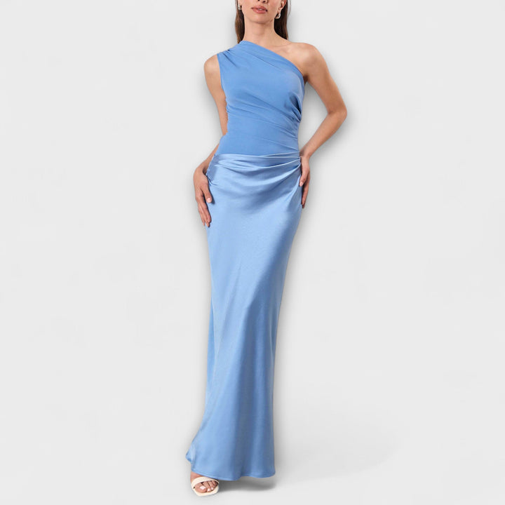 Elara™ | Elegant Pleated Maxi Dress