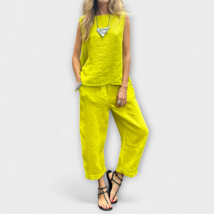 Jennifer – Relaxed Cotton-Linen Co-ord Set