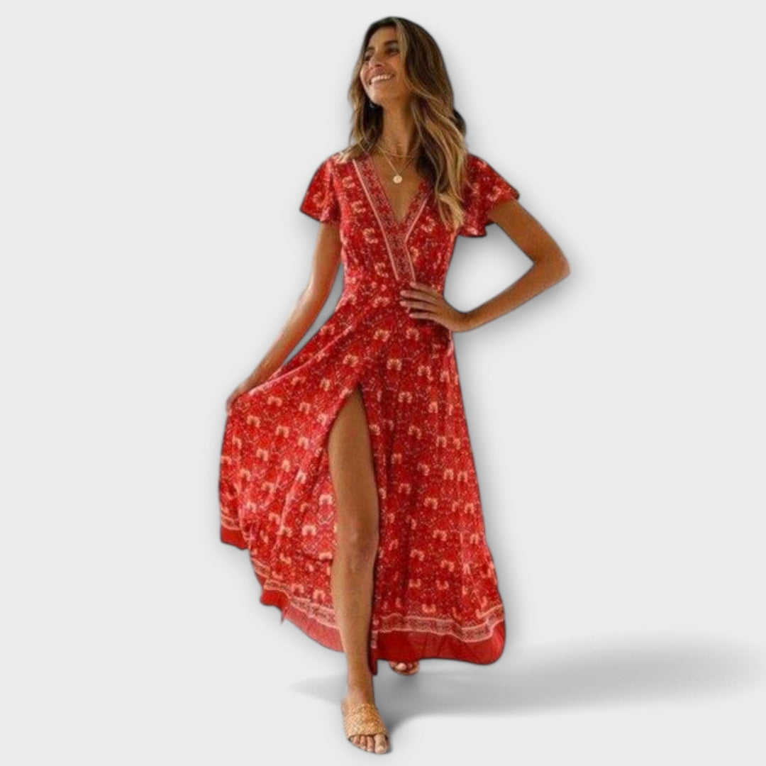 Briony – Bohemian Midi Dress