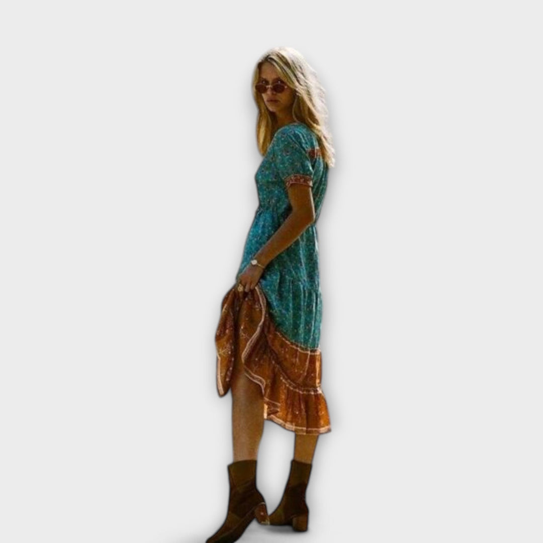 Ranya | Boho midi dress