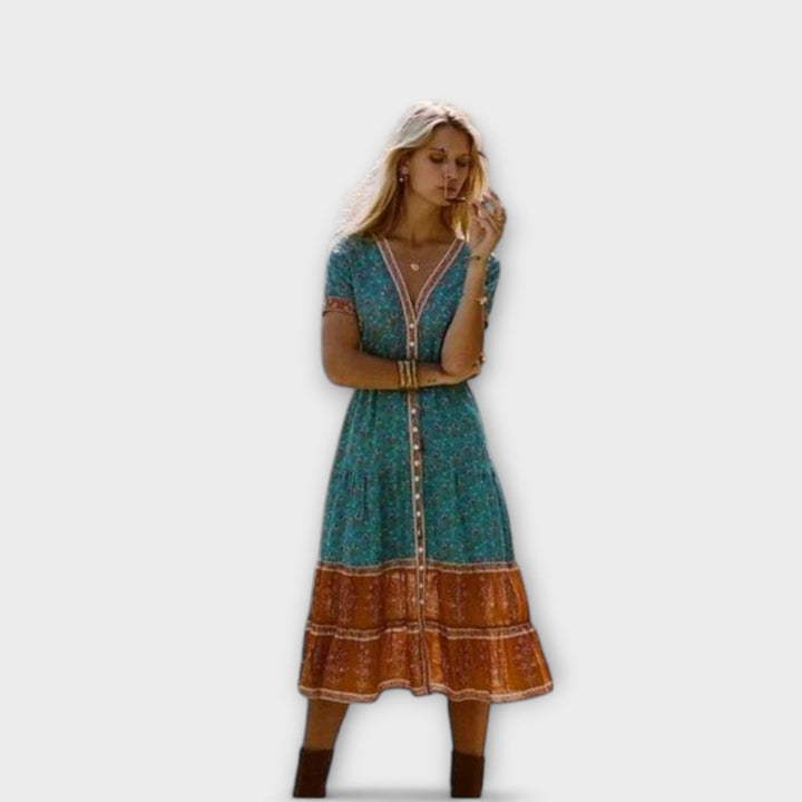 Ranya | Boho midi dress