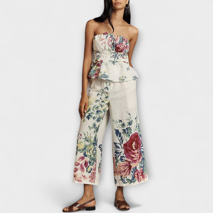 Indigo – Floral Print Summer Co-Ord Set