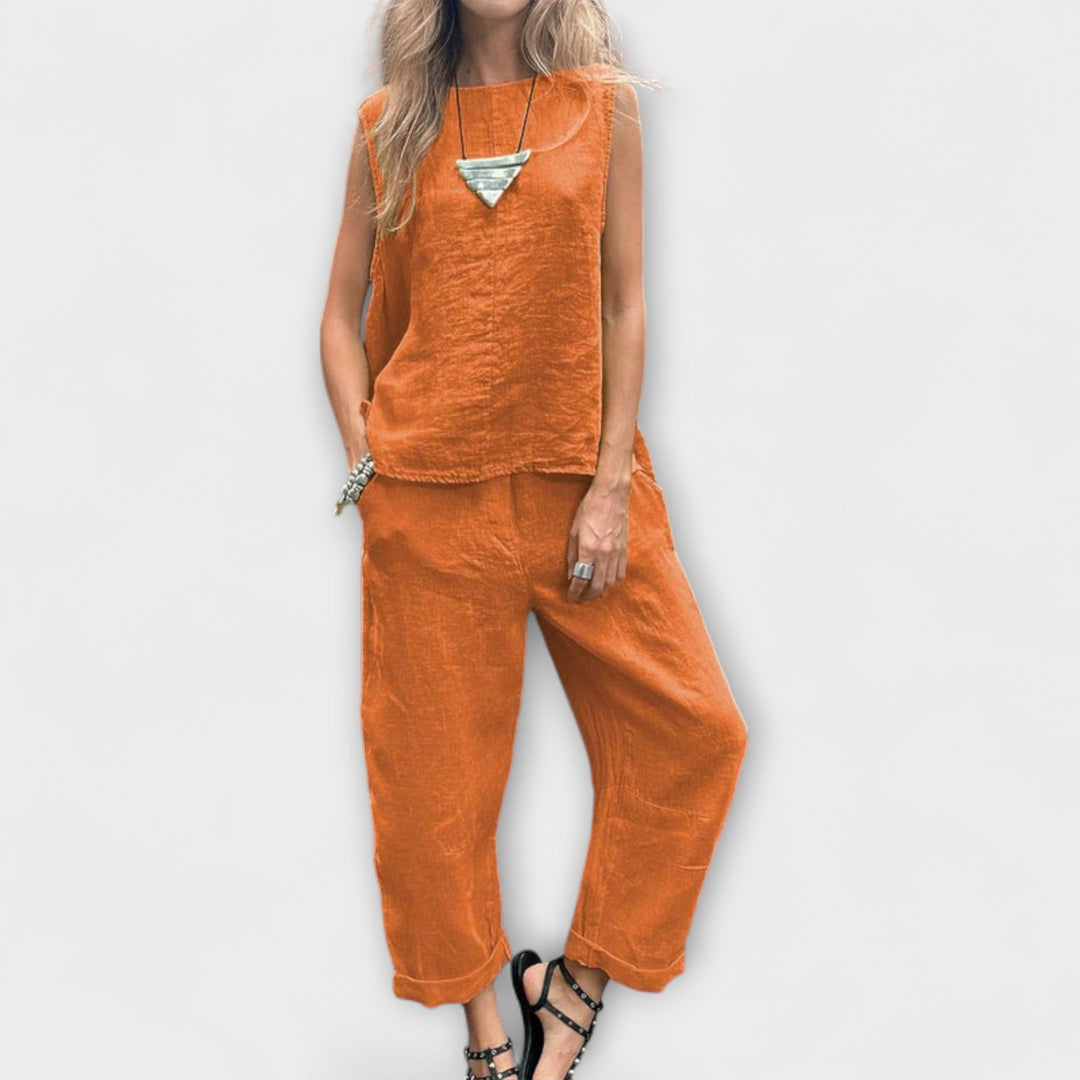 Jennifer – Relaxed Cotton-Linen Co-ord Set