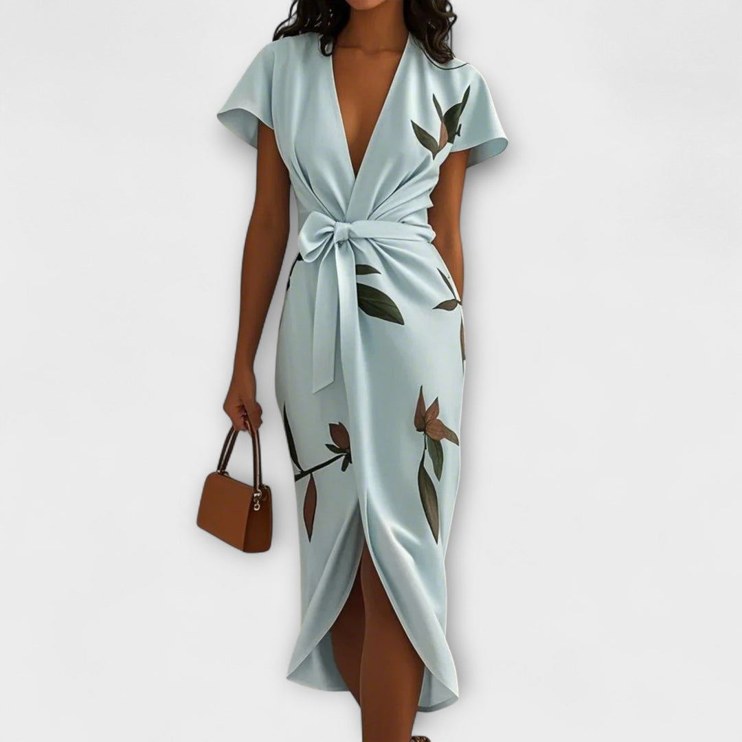 Serena – Satin Wrap Dress