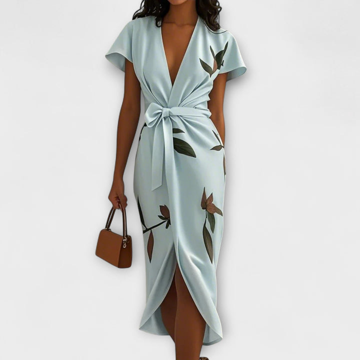 Serena – Satin Wrap Dress