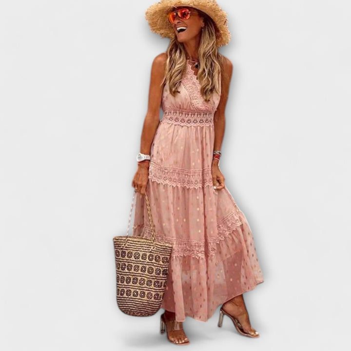 Lola | Maxi dress with boho lace