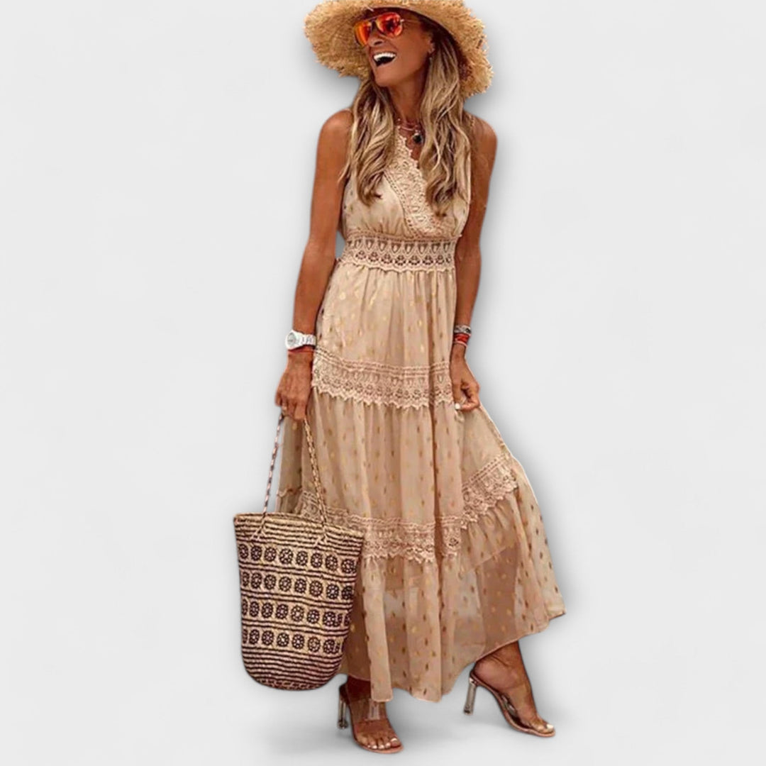 Lola | Maxi dress with boho lace