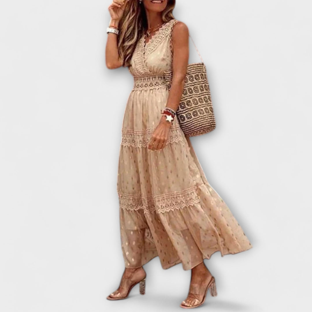 Lola | Maxi dress with boho lace