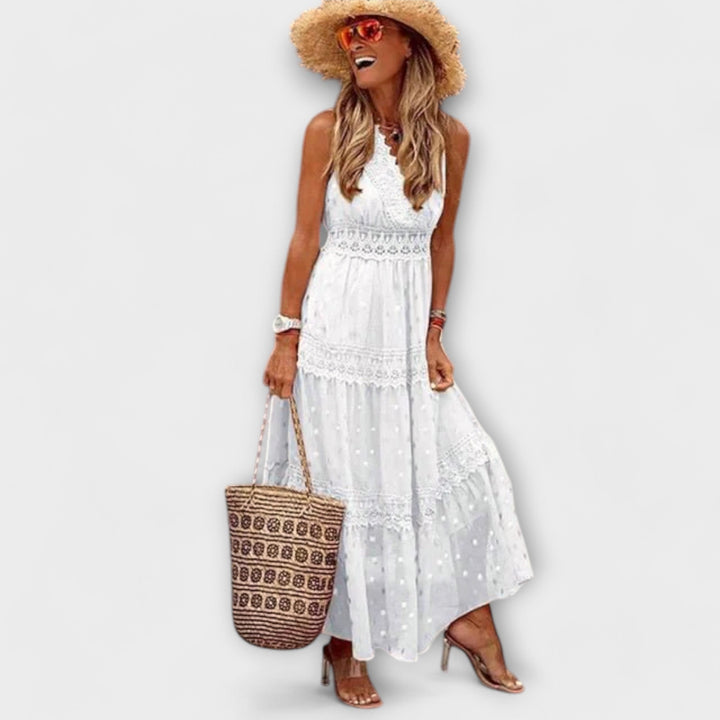 Lola | Maxi dress with boho lace