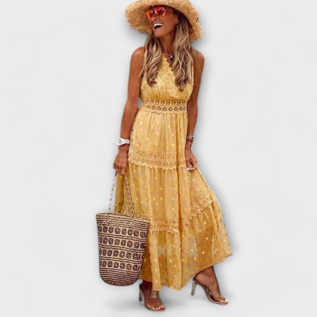 Lola | Maxi dress with boho lace