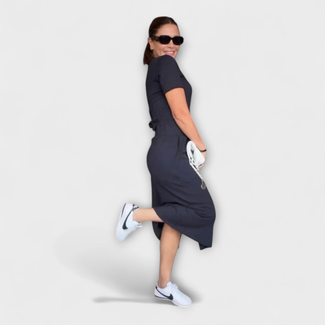 Danielle – V-Neck Top & Skirt Set