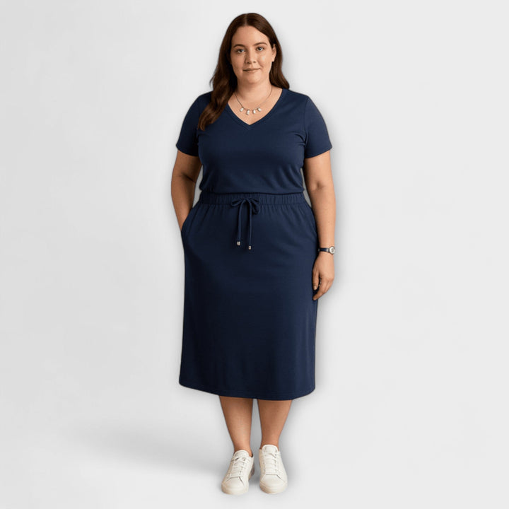 Danielle – V-Neck Top & Skirt Set