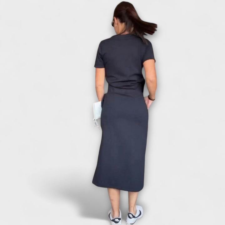 Danielle – V-Neck Top & Skirt Set