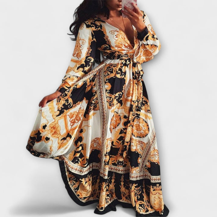Willow – Boho Wrap Dress with Side Slit