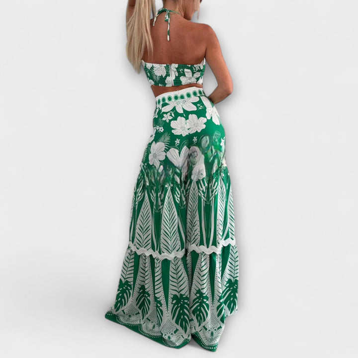 Zella – Cassie Ric Rac Trim Halter Ring Set