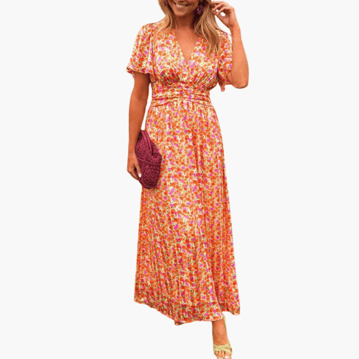 Elsie™ | Classic V-Neck Dress