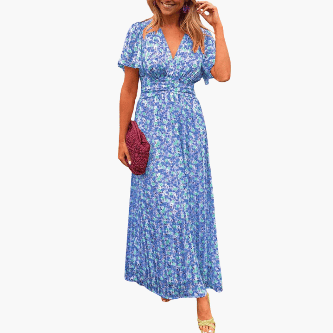Elsie™ | Classic V-Neck Dress