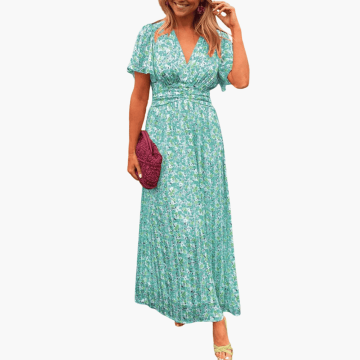 Elsie™ | Classic V-Neck Dress