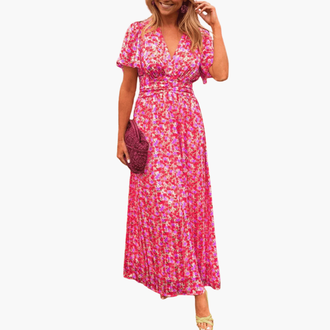 Elsie™ | Classic V-Neck Dress