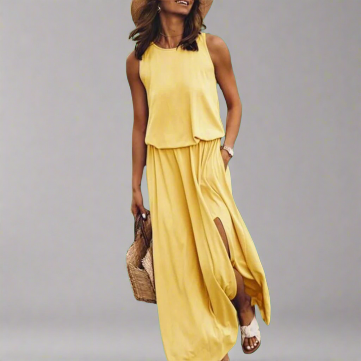 Zobelle | Elegant colourful dress made from premium quality