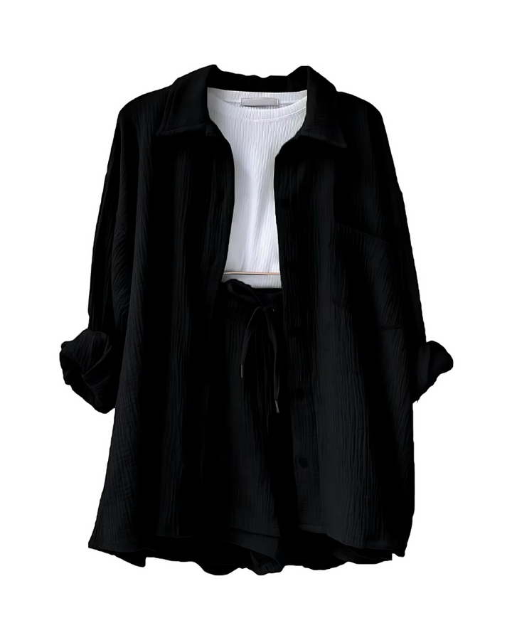 Maylee™ | Cotton Shirt & Shorts Set