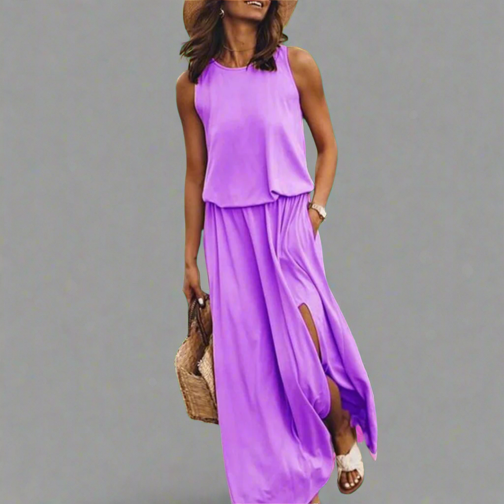 Zobelle | Elegant colourful dress made from premium quality