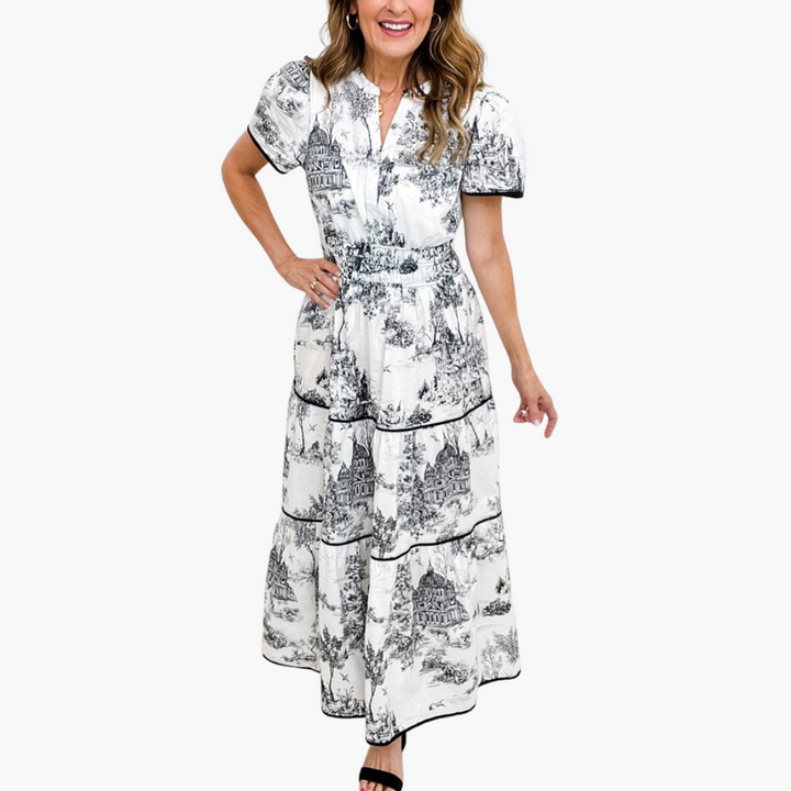 Eliza | Classic Toile Maxi